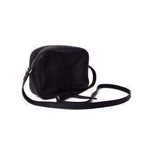 Gucci Bag Interlocking Soho Leather Pebbled Crossbody Disco Tassel GG